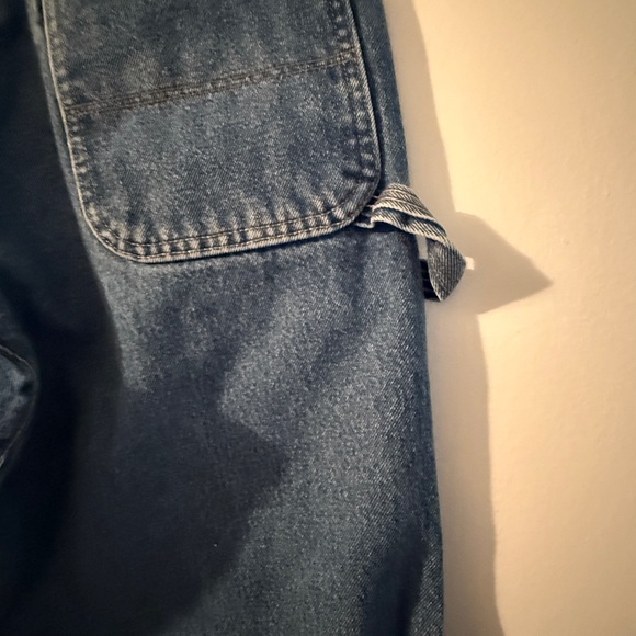 Wrangler Riggs workwear Men's Relaxed Fit Denim Jeans with Brown Accent - Picture 11 of 12